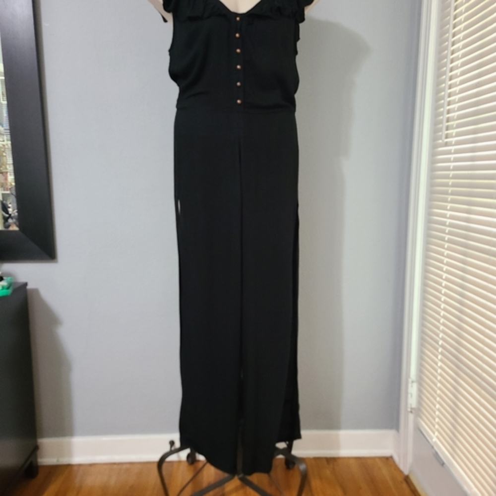 Cleobella‎ Black Jumpsuit Slits on Side Size Small